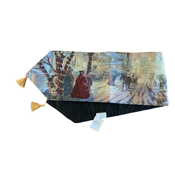 NWT Thomas Kinkade A Victorian Christmas Carol 2011 Lighted Runner - Picture 1 of 15